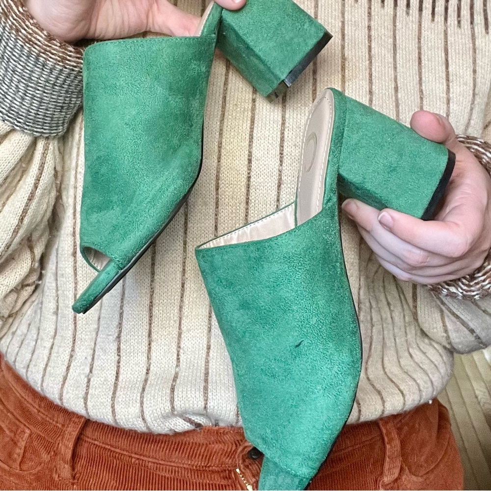 Green Mules | Journee Collection Size 9